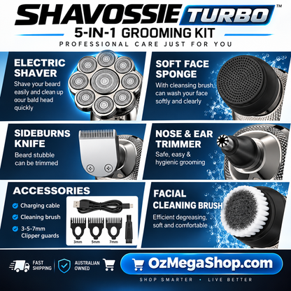 SHAVOSSIE TURBO - Pro Head & Body Shaver