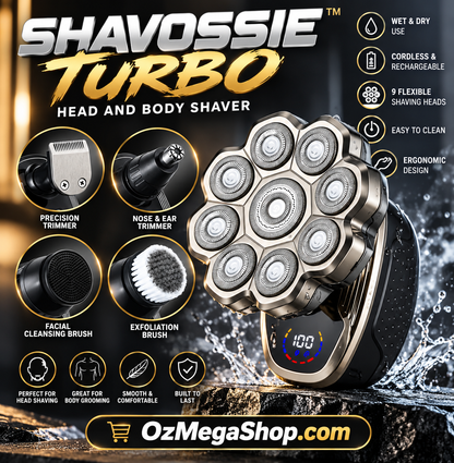 SHAVOSSIE TURBO - Pro Head & Body Shaver